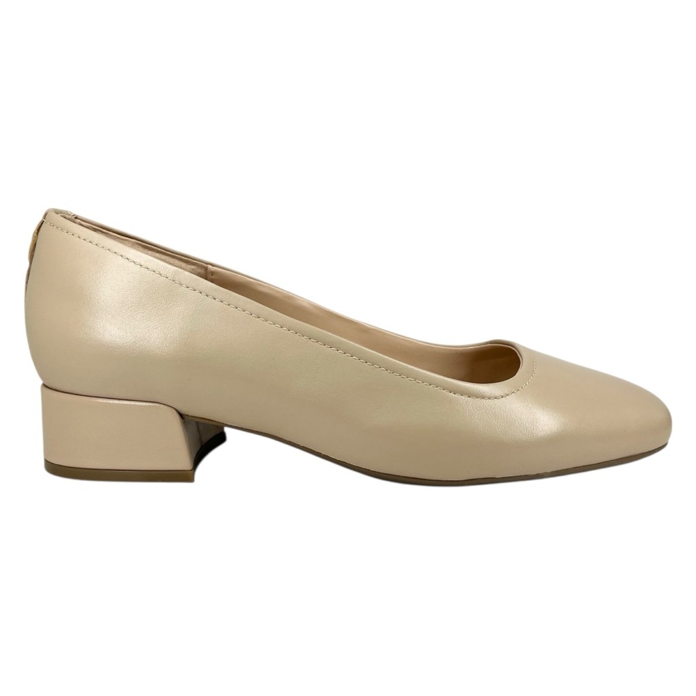 Easy Spirit Women's Jain eFlex Light Natural Leather Low Block Heels Size 9W